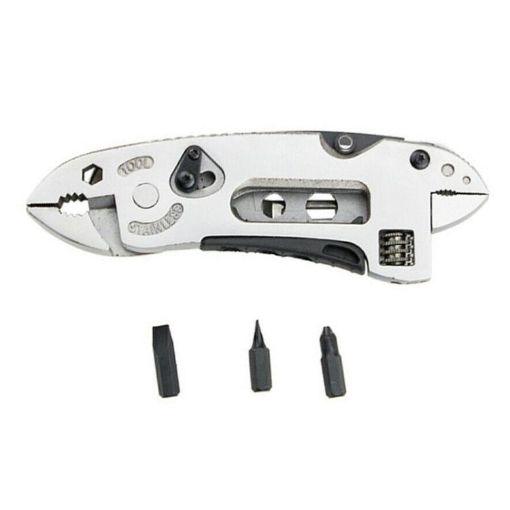 Portable Multifunctional Pliers Wrench Screwdriver Tool - Silver - 1