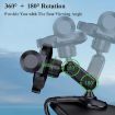 Black Car Dashboard Sun Visor Phone Mount Holder Navigation Bracket - 5