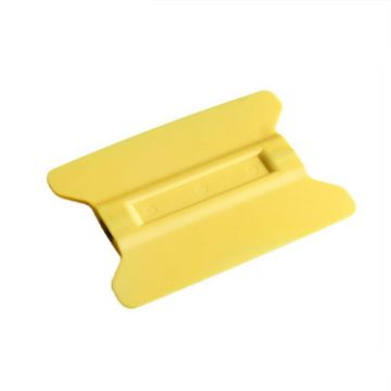 Magnet Car Film Scraper - Yellow Plastic Winged Scraper Tool - 1