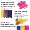 Magnet Car Film Scraper - Blue Plastic Winged Scraper Tool - 5