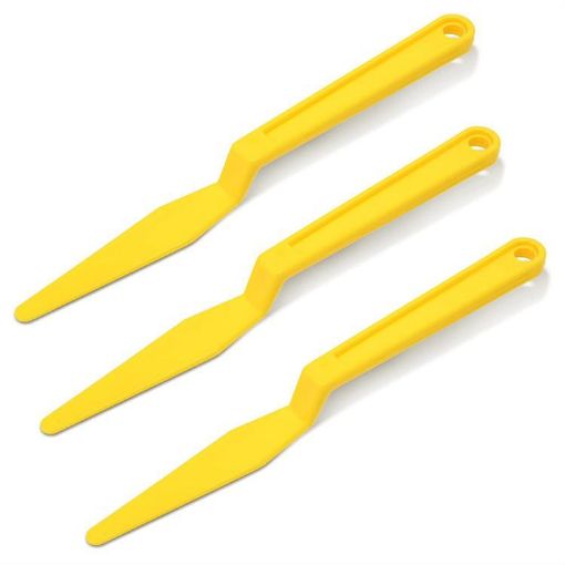 Car Film Scraper Seam Tape Tools 3pcs (Yellow) - Handling Kit - 1