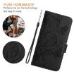 Vivo S30 Pro Mini Black Leather Phone Case - Embossed Rose RFID Anti-theft - 7