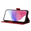 Vivo S30 Red Embossed Rose RFID Anti-theft Leather Phone Case - 3