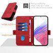 Vivo S30 Red Embossed Rose RFID Anti-theft Leather Phone Case - 4
