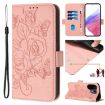 Vivo S30 Pink Embossed Rose RFID Anti-theft Leather Phone Case - 1