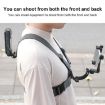4 in 1 Quick Release Body Mount Belt Chest Strap with Screw - Grey - 9