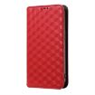 Ulefone Note 6/6P/6T Red Flip Leather Case - Cubic Grid Texture - 2