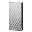 Ulefone Note 6/6P/6T Silver Flip Leather Case - Cubic Grid Texture - 2