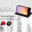 Ulefone Note 19 Red Flip Leather Phone Case with Cubic Grid Texture - 4
