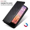 Ulefone Note 20 Pro Black Flip Leather Phone Case with Cubic Grid Texture - 5