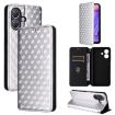 Ulefone Note 21 Silver Flip Leather Phone Case with Cubic Grid Texture - 1