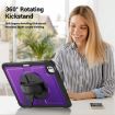 iPad Pro 13 2024 Purple Honeycomb Hand Grip Turntable Stand Case - 7