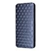 OnePlus 13T Blue Flip Leather Phone Case with Cubic Grid Texture - 2