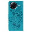 Xiaomi Poco F7 Ultra/Redmi K80 Pro Blue Rose Butterfly Leather Case - 3