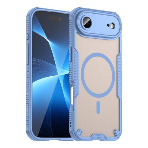 iPhone 17 Air Armor Glaze MagSafe Case - Blue, Magnetic Protection - 1