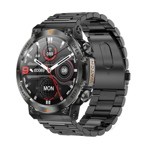 AK61 BT Call Smart Watch - Blood Pressure/Heart Rate/Sports Tracker (Black) - 1