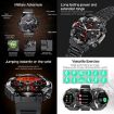 AK61 BT Call Smart Watch - Blood Pressure/Heart Rate/Sports Tracker (Black) - 7