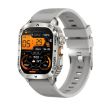 AK80 BT Call Smart Watch - Blood Oxygen/Pressure/Heart Rate Tracker (Grey) - 1