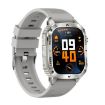AK80 BT Call Smart Watch - Blood Oxygen/Pressure/Heart Rate Tracker (Grey) - 2