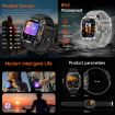 AK80 BT Call Smart Watch - Blood Oxygen/Pressure/Heart Rate Tracker (Grey) - 9