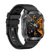 AK80 BT Call Smart Watch - Blood Oxygen/Pressure/Heart Rate Monitor, Black - 2