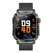 AK80 BT Call Smart Watch - Blood Oxygen/Pressure/Heart Rate Monitor, Black - 3