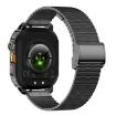 AK80 BT Call Smart Watch - Blood Oxygen/Pressure/Heart Rate Monitor, Black - 4