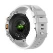AK81 BT Call Smart Watch, Blood Pressure/Heart Rate Monitor, Silver Silicone - 4