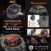 AK81 BT Call Smart Watch, Blood Pressure/Heart Rate Monitor, Silver Silicone - 5
