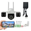 QX155 6MP Triple Camera WiFi with Humanoid Detection - UK Plug - 2