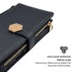 Vivo X200s 5G Black Crossbody Leather Phone Case - Cross Texture - 4