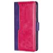 Redmi A5 4G Leather Phone Case, Contrast Color, Purple/Rose Red - 2