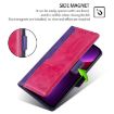 Redmi A5 4G Leather Phone Case, Contrast Color, Purple/Rose Red - 6