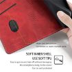 Red + Black Leather Phone Case for Redmi Note 14S 4G with Side Buckle - 7