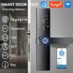Z17 Tuya Smart WiFi Fingerprint Password Door Lock, 18cm, Black - 2