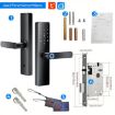 Z17 Tuya Smart WiFi Fingerprint Password Door Lock, 18cm, Black - 9