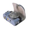 Canon G7 X Mark III Retro Blue Leather Camera Case Bag with Strap - 5