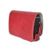 Canon G7 X Mark III Retro Red Leather Camera Case Bag with Strap - 3
