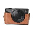 Canon PowerShot SX740 HS Leather Camera Case Bag with Strap - Brown - 5