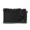 Sony Alpha 7C II Green Litchi Texture PU Leather Camera Half Case - 4