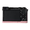 Sony ILCE-6700/A6700 Pink Litchi Texture PU Leather Camera Half Case - 6