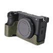 Sony ILCE-6700/A6700 Green Litchi Texture PU Leather Camera Half Case - 5