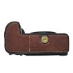 Nikon Z6III Litchi Texture PU Leather Camera Half Case Base - Coffee - 4