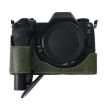 Nikon Z6III Green Litchi Texture PU Leather Camera Half Case Base - 5