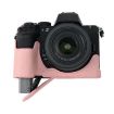 Nikon Z50II Pink Litchi Texture PU Leather Camera Half Case Base - 2