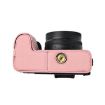 Nikon Z50II Pink Litchi Texture PU Leather Camera Half Case Base - 4