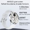 H77 1.43" AMOLED Smart Watch IP67 Waterproof with BT Call - White - 7