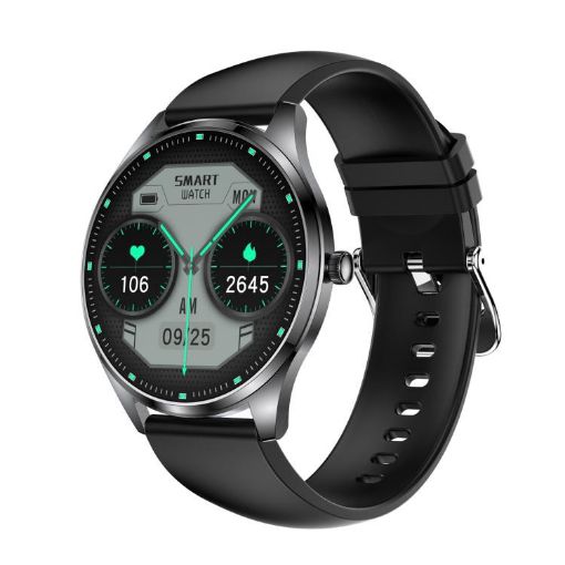 H77 1.43" AMOLED Smart Watch IP67 Waterproof with BT Call (Black) - 1