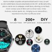 H77 1.43" AMOLED Smart Watch IP67 Waterproof with BT Call - Blue - 8