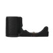 Sony ZV-E10 Litchi Texture PU Leather Camera Half Case Base - Black - 2